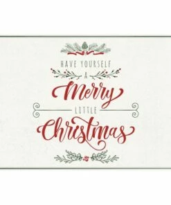 Best Sale 🎉 A and A Story Have Yourself A Merry Little 🎄 Christmas Floor Mat Cream 🌟