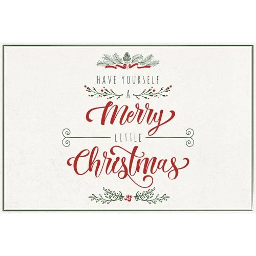 Best Sale ๐ A and A Story Have Yourself A Merry Little ๐ Christmas Floor Mat Cream ๐