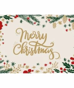 Best Pirce ✔️ A and A Story Winter White Merry 🎅 Christmas Floor Mat Multi 🎁