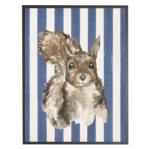 Outlet 💯 Antique Curiosities Baby Squirrel with Stripes Small Framed Wall Art Gray 🔥 - Image 5