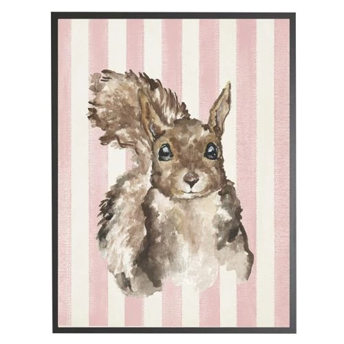 Outlet 💯 Antique Curiosities Baby Squirrel with Stripes Small Framed Wall Art Gray 🔥 - Image 6