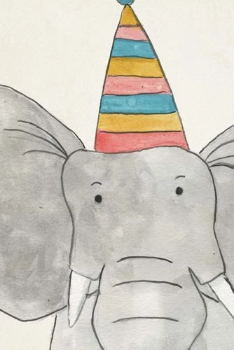 Cheap ๐ Antique Curiosities Elephant with Party Hat Small Framed Wall Art Elephant ๐ฅฐ - Image 2