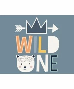 Flash Sale 👍 A and A Story Kids Wild One Waterproof Stain Resistant Vinyl Floor Mat Multi 🌟