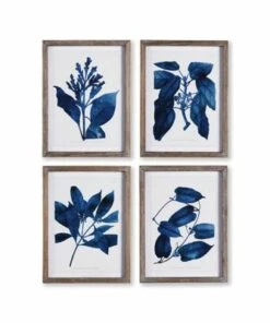 Best deal 🧨 Napa Home and Garden Indigo Botanical Prints Set Of 4 ⌛