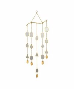 Best Pirce ๐ Kalalou Antique Brass Geometric Mirror Suncatcher ๐