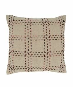 Cheap 🧨 Saro Lifestyle Stitched Check Design Decorative Throw Pillow ✨