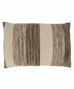 Hot Sale 💯 Saro Lifestyle Banded Design Decorative Throw Pillow Grey ✨