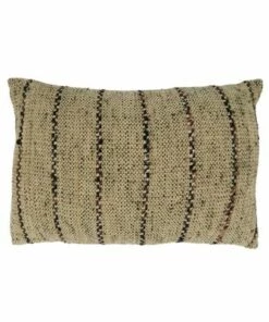 Cheap 😉 Saro Lifestyle Thin Stripe Decorative Throw Pillow Natural 😉