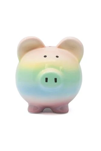 New ๐ Child to Cherish Ceramic Rainbow Ombre Piggy Bank ๐คฉ - Image 2