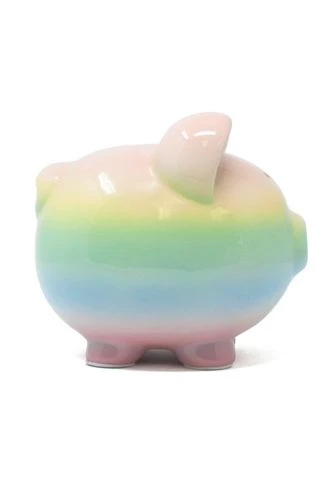 New ๐ Child to Cherish Ceramic Rainbow Ombre Piggy Bank ๐คฉ - Image 3