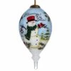Cheap 👏 Inner Beauty Blessings of the Season Snowman Glass Ornament ⭐