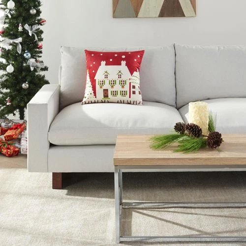 Brand new 🎉 Mina Victory 🎅 Christmas House Light Up Decorative Throw Pillow 😀 - Image 2