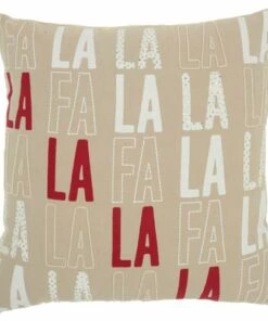 Outlet 🔔 Mina Victory 🎅 Christmas Fa La La Decorative Throw Pillow 😍