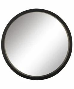 Best reviews of 👍 Baywater Living Black Contemporary Wood 32'' x 32'' Wall Mirror ⭐