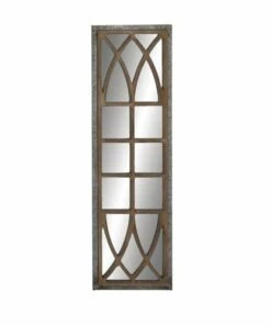 Budget 😍 Baywater Living Blue Farmhouse Metal 52'' x 15'' Wall Mirror ✔️