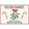 Flash Sale 🔥 A and A Story Holiday Market Mistletoe 🎄 Christmas Floor Mat Cream 😍