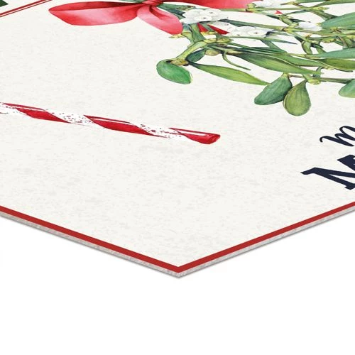 Flash Sale ๐ฅ A and A Story Holiday Market Mistletoe ๐ Christmas Floor Mat Cream ๐ - Image 2