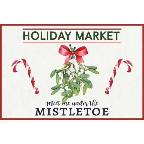 Flash Sale ๐ฅ A and A Story Holiday Market Mistletoe ๐ Christmas Floor Mat Cream ๐ - Image 6