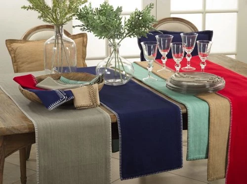 Top 10 ๐ Saro Lifestyle Whip Stitched Cotton Table Runner Natural ๐ - Image 3