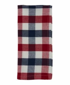 Buy 😉 Saro Lifestyle Gingham Check Cotton Dinner Napkins ✨