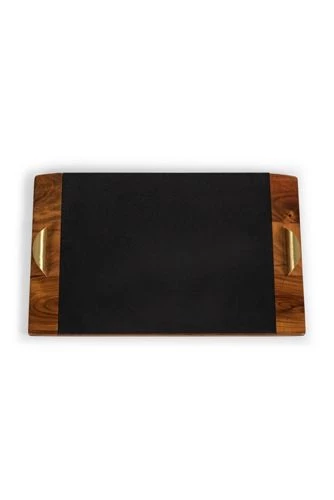New ๐งจ Picnic Time Covina Acacia and Slate Serving Tray ๐ - Image 2