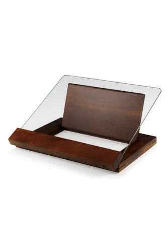 Best reviews of 😉 Picnic Time Wooden Cookbook Stand with Glass 😀