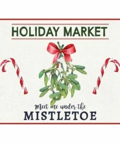 Best deal 🎉 A and A Story Holiday Market Mistletoe ❄ Christmas Placemat Set of 4 😀