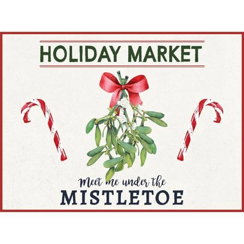 Best deal ๐ A and A Story Holiday Market Mistletoe โ Christmas Placemat Set of 4 ๐