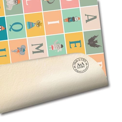 Top 10 ๐งจ A and A Story Kids Alphabet Blocks Waterproof Stain Resistant Vinyl Placemats Set of 2 ๐ฏ - Image 4