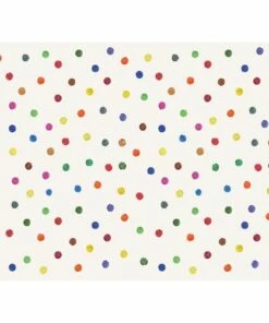 Brand new 💯 A and A Story Kids Rainbow Dots Waterproof Stain Resistant Vinyl Placemats Set of 2 🛒