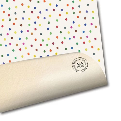Brand new ๐ฏ A and A Story Kids Rainbow Dots Waterproof Stain Resistant Vinyl Placemats Set of 2 ๐ - Image 4