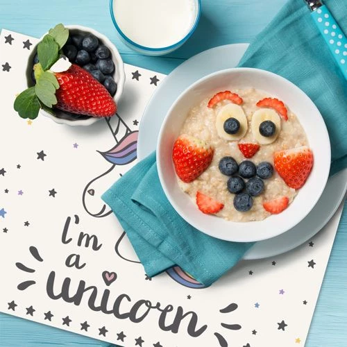 Buy ๐ A and A Story Kids Unicorn Waterproof Stain Resistant Vinyl Placemats Set of 2 ๐ฏ - Image 5