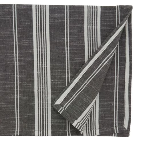 Brand new โ๏ธ Saro Lifestyle 65x104 Striped Cotton Rectangle Tablecloth Gray ๐ - Image 2