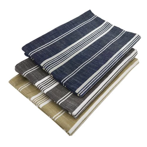 Brand new โ๏ธ Saro Lifestyle 65x104 Striped Cotton Rectangle Tablecloth Gray ๐ - Image 3