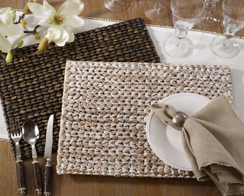 Brand new 😀 Saro Lifestyle Woven Seagrass Placemats White 🎁 - Image 3