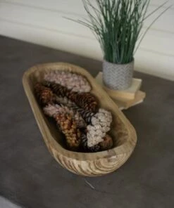 Best deal ⌛ Kalalou Hand Carved Rectangular Wood Serving Bowl 🎉