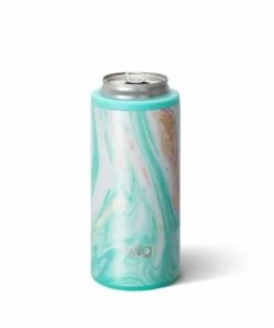 Cheap 🌟 Swig Life 12 oz Print Skinny Insulated Can Cooler Hawaiian ✔️
