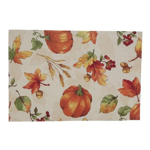 Best Sale 😉 Saro Lifestyle Fall Pumpkins Placemats Set of 4 🤩