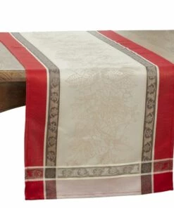 Cheapest 👍 Saro Lifestyle ❄ Christmas Jacquard Plaid 16x54 Table Runner Red 🌟