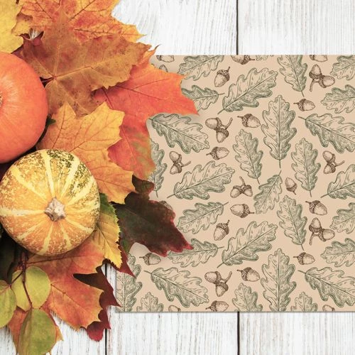 Flash Sale 🌟 A and A Story Leaves and Acorns Fall Placemat Set of 4 ⭐ - Image 2