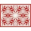 Cheapest 🥰 A and A Story Red Snowflake Holiday Placemats Set of 4 😍