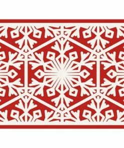 Cheapest ๐ฅฐ A and A Story Red Snowflake Holiday Placemats Set of 4 ๐