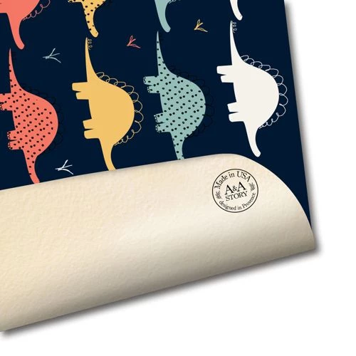 Budget 😀 A and A Story Kids Dinosaur Waterproof Stain Resistant Vinyl Placemats Set of 2 🤩 - Image 4