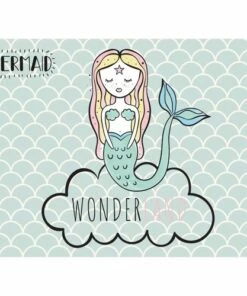 Cheapest ๐ A and A Story Kids Mermaid Waterproof Stain Resistant Vinyl Placemats Set of 2 ๐