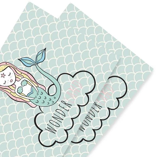 Cheapest ๐ A and A Story Kids Mermaid Waterproof Stain Resistant Vinyl Placemats Set of 2 ๐ - Image 2