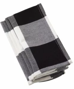 Flash Sale 💯 Saro Lifestyle Buffalo Plaid Cotton Dinner Napkins Red 🤩