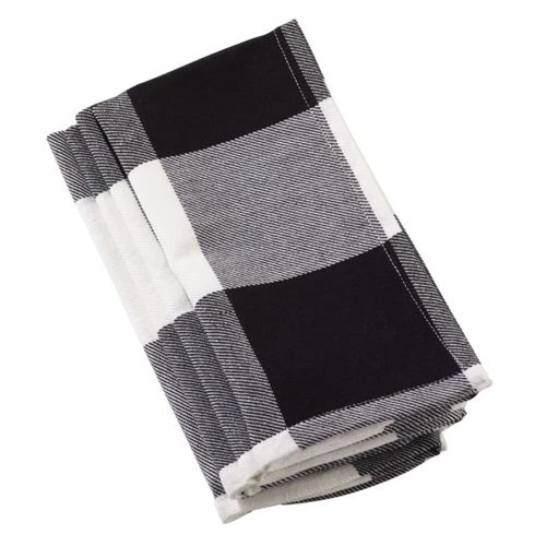 Flash Sale 💯 Saro Lifestyle Buffalo Plaid Cotton Dinner Napkins Red 🤩