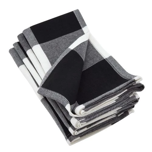 Flash Sale 💯 Saro Lifestyle Buffalo Plaid Cotton Dinner Napkins Red 🤩 - Image 2