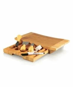 Best Sale 🤩 Picnic Time Bamboo Cheese Cutting Board with Tools 😉