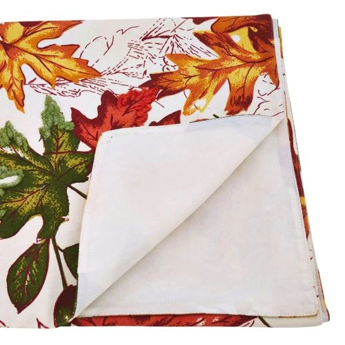 Best Sale 🛒 Saro Lifestyle Embroidered Autumn Leaves 16x54 Table Runner Multi 😉 - Image 2